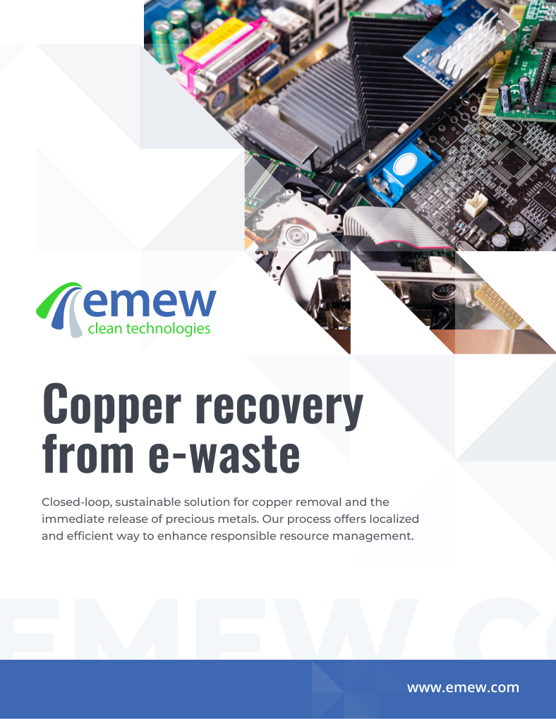 Copper recovery from e-waste cover